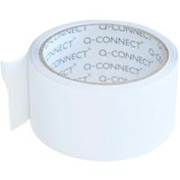 Q-CONNECT vinyl tape, dubbelzijdig, 50 mm x 10 m, 90 micron, transparant