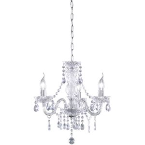 LED Kroonluchter - Trion Lucy - E14 Fitting - 3-lichts - Rond - Helder - Aluminium