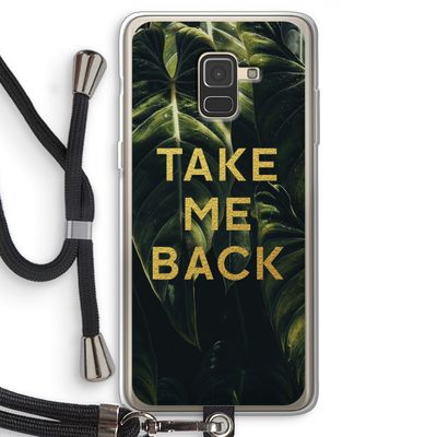 Take me back: Samsung Galaxy A8 (2018) Transparant Hoesje met koord