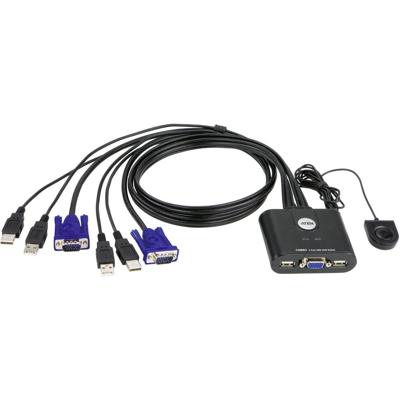 ATEN CS22U-AT KVM-switch 2 poorten VGA USB 2048 x 1536 Pixel