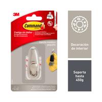 Haak voor ophanging 3M 450 g Zilverkleurig Metaal (1 Stuks)