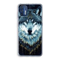 Darkness Wolf: Motorola Moto G9 Plus Transparant Hoesje