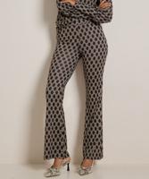 flared fit broek met print