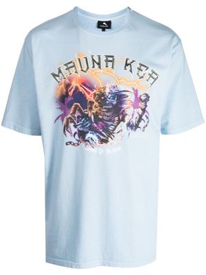 Mauna Kea t-shirt en coton à logo imprimé - Bleu