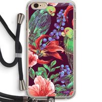Papegaaien: iPhone 6 PLUS / 6S PLUS Transparant Hoesje met koord