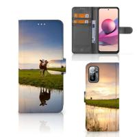 Xiaomi Redmi Note 10/10T 5G | Poco M3 Pro | Telefoonhoesje | Met pasjeshouder | Koe