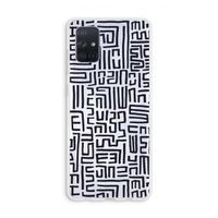 Moroccan Print: Galaxy A71 Transparant Hoesje