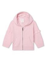 Givenchy Kids cardigan zippé à motif 4G en jacquard - Rose - thumbnail