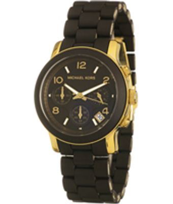 Horlogeband Michael Kors MK5238 Silicoon Donkerbruin 8mm