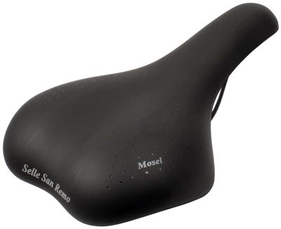 Fietszadel Selle San Remo Mosel voor stads-/trekkingfietsen - zwart (werkplaatsverpakking)