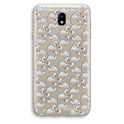 Zwanen: Samsung Galaxy J7 (2017) Transparant Hoesje