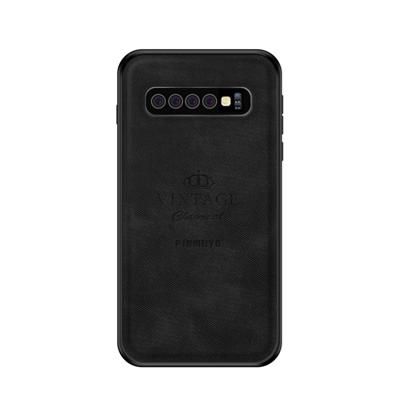 PINWUYO Shockproof waterdicht volledige PC TPU + huid beschermhoes voor Galaxy S10 Plus(Black)