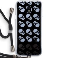 Musketon Skulls: Samsung Galaxy J3 (2017) Transparant Hoesje met koord