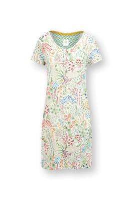 Pip Studio Daisy Nachthemd Korte Mouw Querida Wit XL
