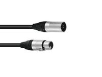 PSSO DMX cable XLR 5pin 3m bk Neutrik