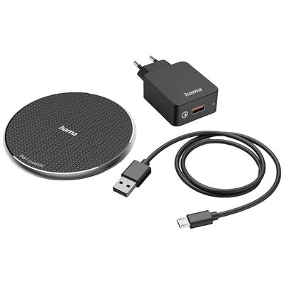 Hama 00201688 Inductie lader 2000 mA Uitgangen Qi-standaard Zwart