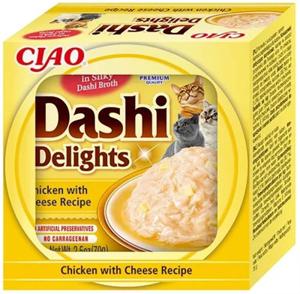 INABA DASHI DELIGHTS CHICKEN WITH CHEESE RECIPE 70 GR