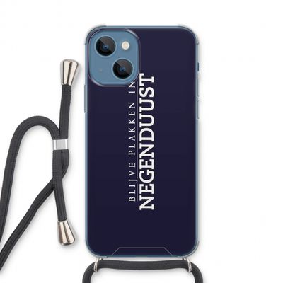 Blijve plakken in Negenduust: iPhone 13 Transparant Hoesje met koord