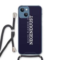 Blijve plakken in Negenduust: iPhone 13 Transparant Hoesje met koord