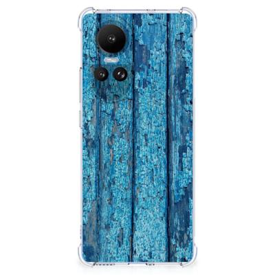 OPPO Reno10 | 10 Pro Stevig Telefoonhoesje Wood Blue OPPO Reno10 | 10 Pro Stevig Telefoonhoesje Wood Blue