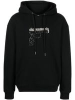 God's Masterful Children hoodie Triggered à ornements en cristal - Noir - thumbnail