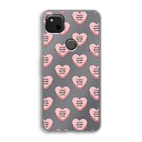 Chicks before dicks: Google Pixel 4a Transparant Hoesje