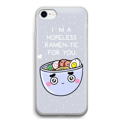 I'm A Hopeless Ramen-Tic For You: iPhone SE 2020 Transparant Hoesje
