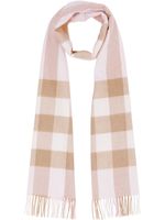 Burberry check pattern cashmere scarf - Tons neutres - thumbnail