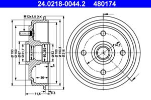 ATE Remtrommel 24.0218-0044.2