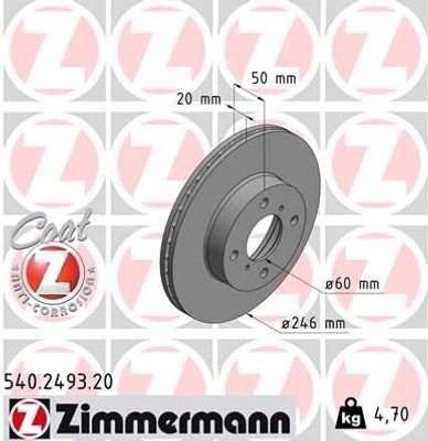 Remschijf Coat Z 540249320