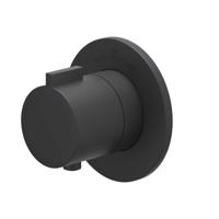 Afbouwdeel IVY Pact Inbouwthermostaat Symmetry Met Rond Rozet Mat Zwart PED Afbouwdeel IVY Pact Inbouwthermostaat Symmetry Met Rond Rozet Mat Zwart PED