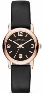 Horlogeband Marc by Marc Jacobs MBM1404 Leder Zwart 14mm