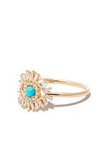 Suzanne Kalan bague Evil Eye en or 18ct ornée de turquoise et de diamants