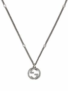 Gucci collier Interlocking G en argent sterling