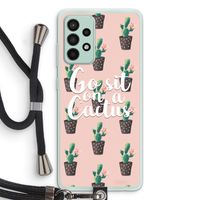Cactus quote: Samsung Galaxy A52s 5G Transparant Hoesje met koord