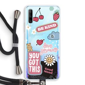 Positivity: Huawei P Smart Pro Transparant Hoesje met koord