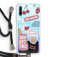Positivity: Huawei P Smart Pro Transparant Hoesje met koord