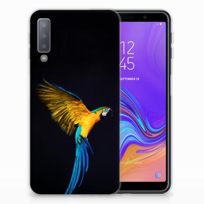 Samsung Galaxy A7 (2018) | TPU Hoesje | Papegaai