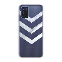 Marmeren pijlen: Samsung Galaxy A03s Transparant Hoesje