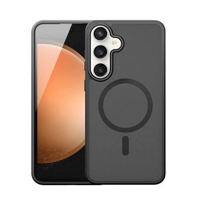 Dux Ducis Yind Samsung Galaxy S25 FE hoesje - slanke backcover met MagSafe ondersteuning - Zwart