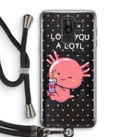 Love You A Lotl: Samsung Galaxy J8 (2018) Transparant Hoesje met koord