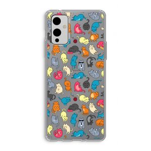 Kleurrijke katten: OnePlus 9 Transparant Hoesje