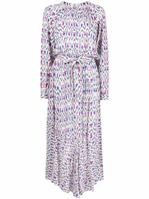 MARANT ÉTOILE robe à imprimé graphique - Tons neutres