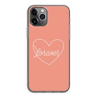 Forever heart: iPhone 11 Pro Transparant Hoesje