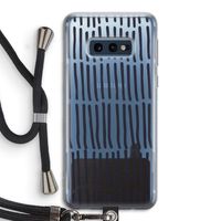 Moroccan stripes: Samsung Galaxy S10e Transparant Hoesje met koord