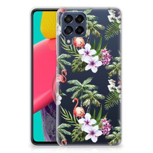 Samsung Galaxy M53 TPU Hoesje Flamingo Palms