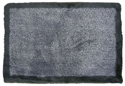 Wicotex badmat 60x90 cm. Acryl grijs gemêleerd