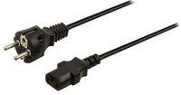 Valueline VLEP10030B50 Stroomkabel Schuko Recht Mannelijk - Iec-320-c13 5,00 M Zwart