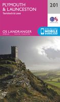 Wandelkaart - Topografische kaart 201 Landranger Plymouth & Launceston, Tavistock & Looe | Ordnance Survey - thumbnail