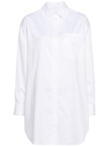 Calvin Klein chemise en coton à design uni - Blanc